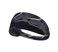Moisture-wicking headband for running, cycling, fitness and yoga Full-Moon Wolves 3D Printed sports sweatband
