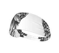 Moisture-wicking headband for running, cycling, fitness and yoga Ravens Printed sports sweatband