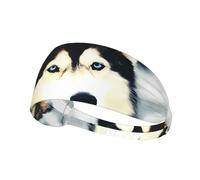 Moisture-wicking headband for running, cycling, fitness and yoga Siberian Husky Printed sports sweatband