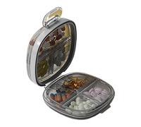 Moistureproof Daily Pills Case with Individual Sections Storage Container Perfect for Home Use or Vacation Essential Portable Medicine Box