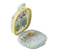 Moistureproof Daily Pills Case with Individual Sections Storage Container Perfect for Home Use or Vacation Essential Portable Medicine Box
