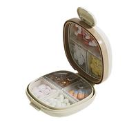 Moistureproof Daily Pills Case with Individual Sections Storage Container Perfect for Home Use or Vacation Essential Portable Medicine Box