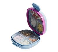 Moistureproof Daily Pills Case with Individual Sections Storage Container Perfect for Home Use or Vacation Essential Portable Medicine Box