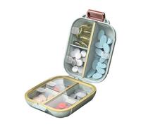 Moistureproof Daily Pills Case with Individual Sections Storage Container Perfect for Home Use or Vacation Essential Weekly Pills Organiser