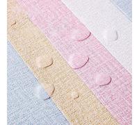 Moistureproof Linen Wall Sticker Attractive 3D Foam Design for Enhanced Home Ambiance (Pink)