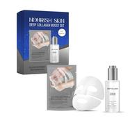 Moisturising Collagen Mask, Women's Facial Essence Set, Korean Glass Skin Deep Collgen Boost Set, Hydrating Overnight Hydrogel Mask, Pore Minimizing, Elasticity Improvement for Women Teenage (1Pc)