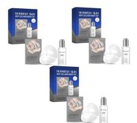 Moisturising Collagen Mask, Women's Facial Essence Set, Korean Glass Skin Deep Collgen Boost Set, Hydrating Overnight Hydrogel Mask, Pore Minimizing, Elasticity Improvement for Women Teenage (3Pc)