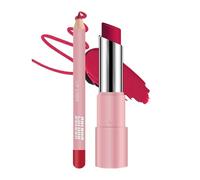 Moisturising Coloured Lip Balm | Waterproof Lip Tint with Liner, Waterproof Matte Balm Non-Sticky for Young Winter Care Daily Makeup Women