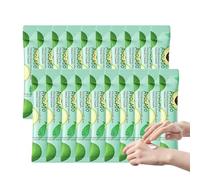 Moisturising Hand Cream, Moisturising Smoothing Hand Cream, Portable Single Doses, Intensive Moisture for Dry Hands, Provides Soft Smooth Skin All Day (20 Pieces, Avocado)