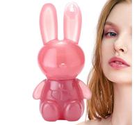 Moisturising Lip Stain 6 Colours Bunny Lip Gloss Watery Rabbit Lip Gloss Plumping Lip Dyeing Durable Glass Finish Lips Tint, Cute Design Lip Gloss Durable Make Up Finish
