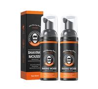 Moisturising Shaving Mousse, Face and Body Shaving Foam Mousse with Moisturising Ingredients, Shavings Foam for Men and Women, Natural Soothe & Cleanse Skin, 60ml (60ml, 2Pc)