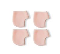 Moisturising Silicone Gel Heel Protectors for Cracked Foot Care, Dry Heel Prevention, Anti-Cracking Pain Relief, Heel Socks. 2 Pairs/4PCS