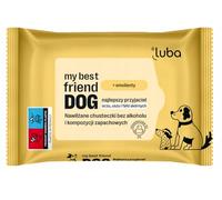 Moisturized dog wipes for sensitive areas eyes, ears skin cleaning LUBA my best friend DOG 25pcs. pocket size SIMPLE INGREDIENTS, XL wipes plastic free alkohol free