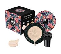 Moisturizing BB Cream Foundation, Air Cushion Moisturizing BB Cream | with Mushroom Makeup Sponges for Friends Family Women Girls