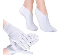 Moisturizing Gloves and Socks Set Moisturizing Gloves for Overnight Bedtime Heal Eczemas Spas Treatments Gloves Socks