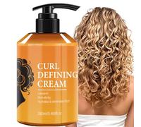 Moisturizing Hair Volume Leave-In Conditioner, Curl Defining Cream, Hydrating Argan Oil Hair Mask, Anti-Frizz Styling Product for Curly & Wavy, Reduces Frizz, Enhances Bounce&Shine (1Pcs)