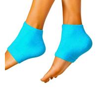 Moisturizing Heel Socks - Down Heel Socks | Gel Heel Socks | 2x Women Heel Socks Soft | Breathable Spa Moisture Cracked Heel Socks For Dry Heels Overnight, Fuzzy Sleep Socks, Support
