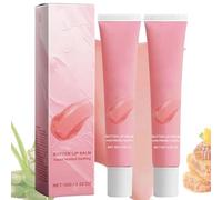 Moisturizing Lip Balm for Nourished Lips - Sweet, Nourishing Lip Oil - Ideal Teen Girl Gift - Makeup Base Lip Butter - Christmas Lip Gel Gift Bonus（2PCS,pink）