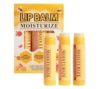 Moisturizing Lip Balm, Hydrating Skin Care, 3 Piece Set with Smooth Texture, Long Lasting Moisturizer with Sturdy Build, 2.75x0.67 Inches Cosmetic Supplies, Beauty Accessories for Travel School Dorm