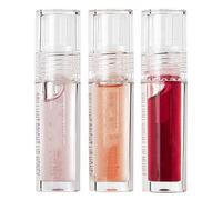 Moisturizing Lip Gloss Set 3Pcs Glow Oil Set Plumping, Hyaluronic Balm Shimmer Hydrating Gloss, Long Lasting Non-Stick Lip Oil for Women and Girls