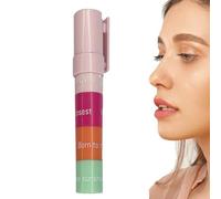 Moisturizing Lipstick Set, 4 Color Balm, Natural Gloss Tool for Dry Lips, Plumping Feature, Beauty Accessories Category, Women Adults Travel Work School Party Holiday Daily Styling Routine