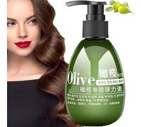 Moisturizing Olive Elasticizer for Curl Care, Elastin Moisturizing Styling and Hair Care Olive 180ml Curly Conditioner, Natural Hair Moisturizer for Curly Hair Conditioning (1Pcs)