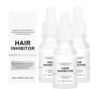 Moisturizing Permanent Hair Inhibitor Serum, Non-Irritating Hair Inhibitor, Hair Stop Spray, Natural Extracts Gently Soothes .1Arm Leg Body for Body, Face, Legs, Arms, Armpit, After Waxing Care (3Pc)