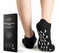 Moisturizing Silicone Socks for Men - Large Size, Black, Ultimate Aloe-Infused Gel for Home Use - Say Goodbye to Dry Cracked Feet MoyRetty