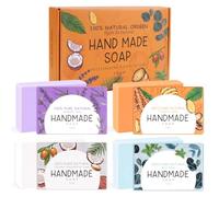 Moisturizing Soap Bars - Natural Soap Bar for the Body Face & Handmade Soap Bar for Women, Anti-Bacterial Turmeric Essential Oils | No SLS or Parabens | 100g