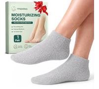 Moisturizing Socks Women, Feather Yarn Gel Socks, Foot Moisturizing Socks(Size 9-11) Deeply Hydrating for Dry, Cracked Heels, Silicone Socks for Women, Perfect Galentines Day Gifts, 1 Pair