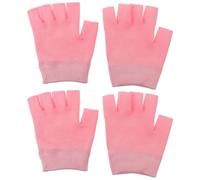 Moisturizing Therapy Gel Gloves 2 Pairs Fabric Pink for Hands