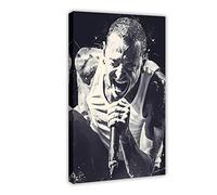MOIT Chester Bennington 1 Canvas Poster Wall Art Decor Print Picture Paintings for Living Room Bedroom Decoration Frame-style 12x18inch(30x45cm)