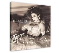 MOIT The Queen of Pop Madonna Ciccone Like A Virgin Album Cover Canvas Poster Wall Art Decor Print Picture Paintings for Living Room Bedroom Decoration Frame-style 12x12inch(30x30cm)