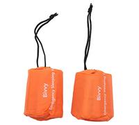 Moithora 2-Pack Emergency Sleeping Bag Thermal Waterproof Survival Blanket for Outdoor Camping Hiking
