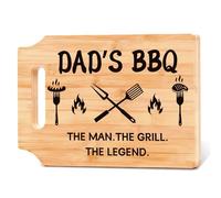 Moiuguli Gifts for Dad, Dad Chopping Board Gift, Handmade Chopping Board for Father's Day Gi ft, Daddy Gifts No Harmful Substances, Unique Personalised Chop-ping Board for Da d Birthday Christmas