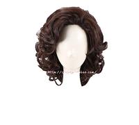 Moive Dune Paul Atreides Cosplay Wig Men Dark Brown Short Curly Synthetic Hair Wig Heat Resistant + Wig Cap