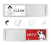 MOIZYNG Funny Dishwasher Magnet Clean Dirty Sign, Easy to Read & Slide