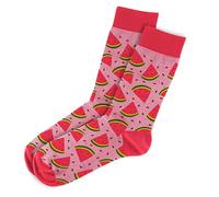 MOJA LDN Premium Funky Bamboo Socks - Soft and Stylish Bamboo Socks - Eco Friendly and Durable Men & Women Socks (UK, Numeric, 7, 11, Regular, Regular, Men, Watermelon)