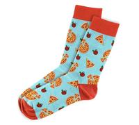 MOJA LDN Premium Funky Bamboo Socks - Soft and Stylish Bamboo Socks - Eco Friendly and Durable Men & Women Socks (UK, Numeric, 7, 11, Regular, Regular, Men, Pizza)