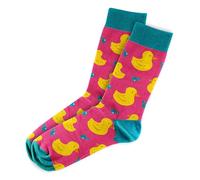 MOJA LDN Premium Funky Bamboo Socks - Soft and Stylish Bamboo Socks - Eco Friendly and Durable Men & Women Socks (UK, Numeric, 7, 11, Regular, Regular, Men, Rubber Ducks)