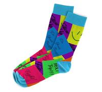 MOJA LDN Premium Funky Bamboo Socks - Soft and Stylish Bamboo Socks - Eco Friendly and Durable Men & Women Socks (UK, Numeric, 3, 8, Regular, Regular, Women, Sticky Notes)