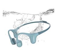 mojawa Run Plus Bone Conduction Headphones, Open-Ear, Bluetooth 5.2, 32GB MP3, IP68 Waterproof, ENC Mic, for Swimming, Running, Cycling, Hiking, Surfing, Gym, Workouts and Everyday Use - Blue