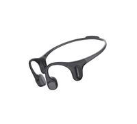 Mojawa RunPlus Bone Conduction Headphones, Open-Ear Bluetooth Headphones, 32GB MP3 Player, IP68 Waterproof Swimming Earbuds, Deep Bass, Secure Fit for Running, Gym and Daily Use, Black