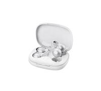 mojawa StarClip Open-Ear Clip-On Wireless Bluetooth Headphones, 4D Panoramic Sound, Lightweight Secure Fit, Noise-Cancelling Mic, IP54 Water-Resistant Ear Grips for Workout and Daily Use, Silver