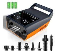 Mojimdo 20PSI High Pressure Paddle Board Pump, 30% Faster SUP Pump with Dual Stage Inflation and Deflation, 13500mAh Rechargeable Electric Pump with 12V DC/Type-C for Paddle Board, Inflatable Boats