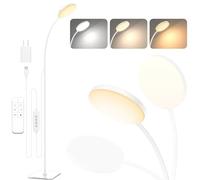 Mojimdo LED Floor Lamp with Remote, 1H Timer Reading Standing Lamps with 3 Color Temperature & 5 Brightness Levels, Dimmable Floor Lamp for Living Room, Bedroom, Office