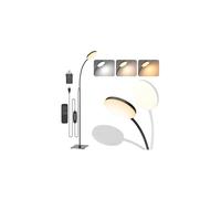 Mojimdo LED Floor Lamp with Remote, 1H Timer Reading Standing Lamps with 3 Color Temperature & 5 Brightness Levels, Dimmable Floor Lamp for Living