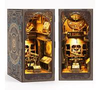MOJINO Book Nook Kit for Adult, Art Kits Decor Booknook with LED Light Wooden Doll House Gifts for Teens and Adult Miniature Kit for Bookshelf Insert Decor (Museum of Astronomy)