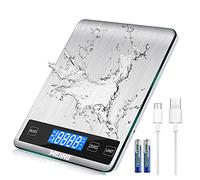 MOJINO Küchenwaage Digitalem, 15kg / 33lb Digitalwaage, 5 Einheiten, g/kg/oz/ml Genauigkeit, Haushaltswaage zum Backen Kaffee mit Hintergrundbeleuchtung LCD Display