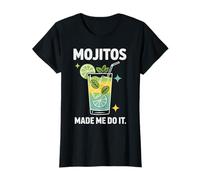 Mojitos Made Me Do It Cocktail Lime Mints T-Shirt